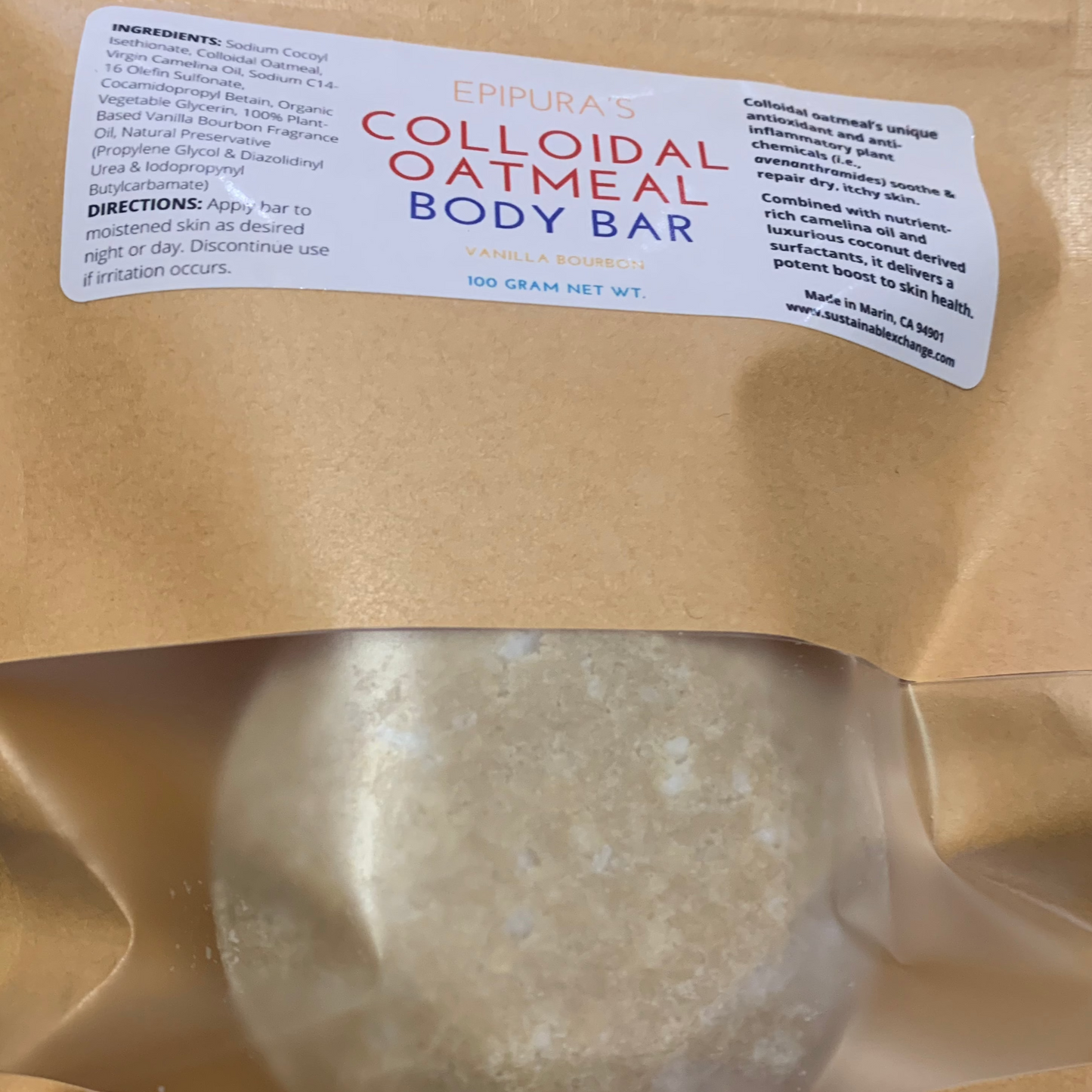 Colloidal Oatmeal Bar - Great For Dry, Itchy, Irritated Skin